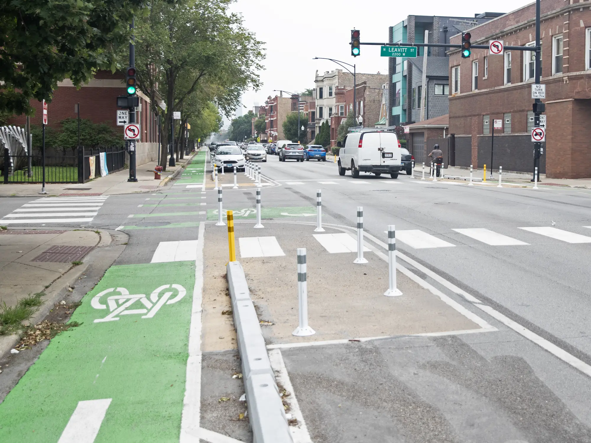 bike lane in chicago